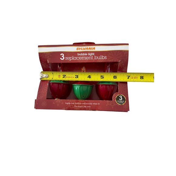 Sylvania Bubble Light 3 Replacement Bulbs Indoor Christmas - Picture 4 of 6